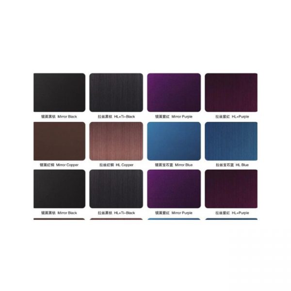 Colored stainless steel plate