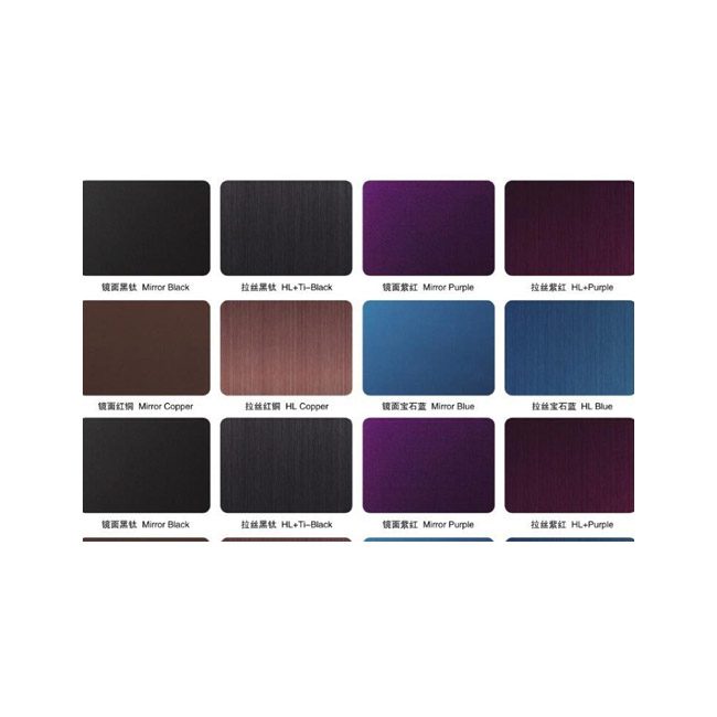 Colored stainless steel plate