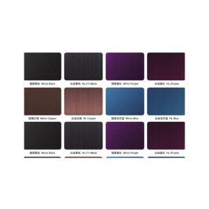Colored stainless steel plate