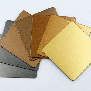 Sandblasted steel plate