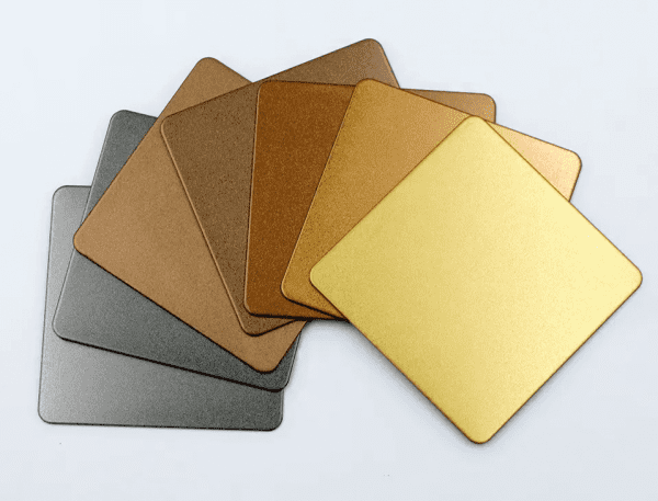 Sandblasted steel plate